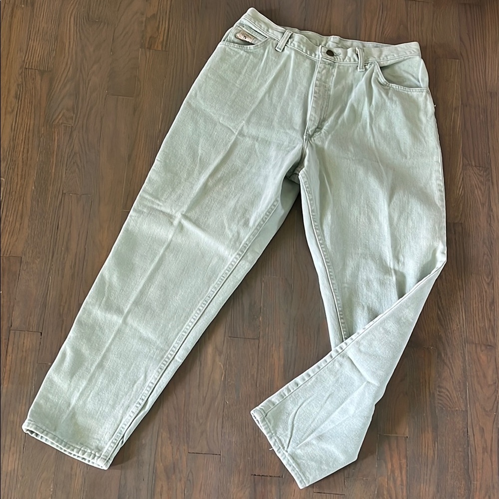 Vintage Wrangler Women's Teal High Rise Jeans Size 14/29